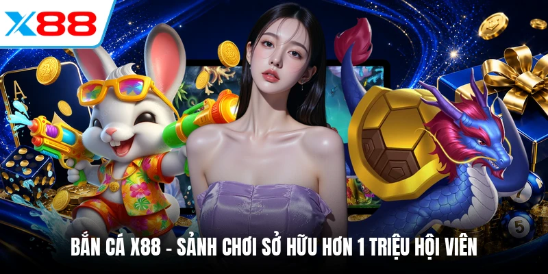 Bắn cá X88 - Sảnh chơi sở hữu hơn 1 triệu hội viên