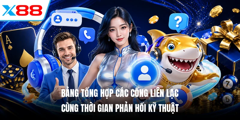Bảng tổng hợp các cổng liên lạc cùng thời gian phản hồi kỹ thuật