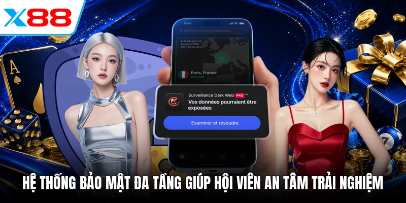 Hệ thống bảo mật đa tầng giúp hội viên an tâm trải nghiệm